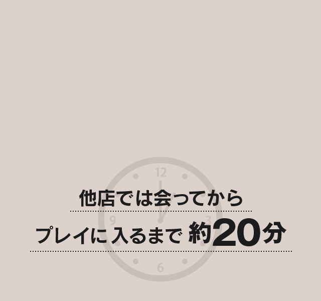 他店ではプレイに入るまで約20分
